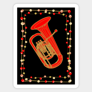 Christmas Tuba Magnet